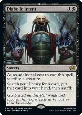 Diabolic Intent card from The Brothers' War