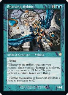 Sharding Sphinx (Retro Frame) card from Commander: The Brothers' War