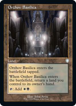 Orzhov Basilica (Retro Frame) card from Commander: The Brothers' War