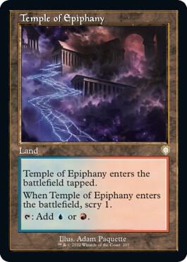 Temple of Epiphany (Retro Frame) card from Commander: The Brothers' War