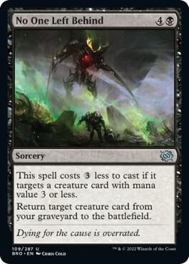 No One Left Behind card from The Brothers' War