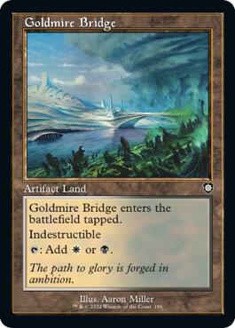 Goldmire Bridge (Retro Frame) card from Commander: The Brothers' War