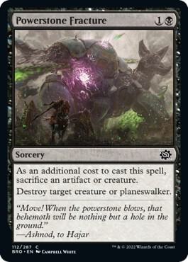 Powerstone Fracture card from The Brothers' War
