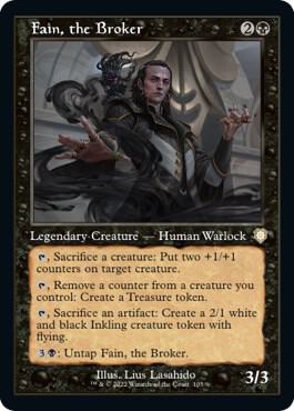 Fain, the Broker (Retro Frame) card from Commander: The Brothers' War