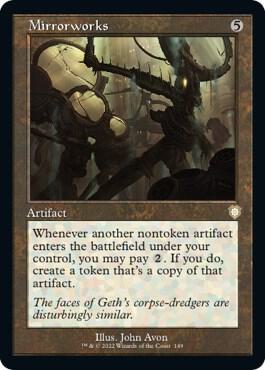 Mirrorworks (Retro Frame) card from Commander: The Brothers' War