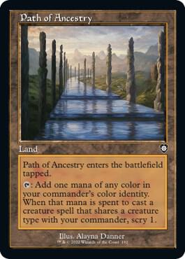 Path of Ancestry (Retro Frame) card from Commander: The Brothers' War