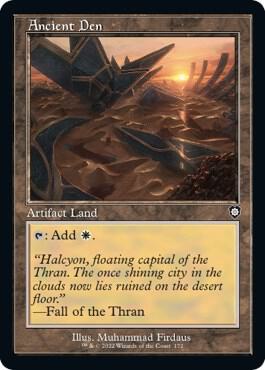 Ancient Den (Retro Frame) card from Commander: The Brothers' War