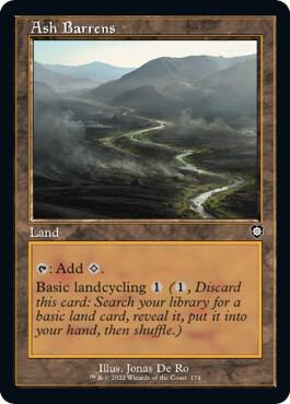 Ash Barrens (Retro Frame) card from Commander: The Brothers' War
