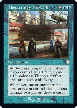 Thopter Spy Network (Retro Frame) card from Commander: The Brothers' War