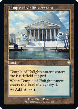Temple of Enlightenment (Retro Frame) card from Commander: The Brothers' War