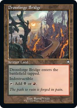 Drossforge Bridge (Retro Frame) card from Commander: The Brothers' War