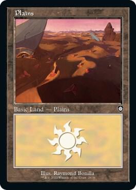 Plains (29) (Retro Frame) card from Commander: The Brothers' War