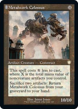 Metalwork Colossus (Retro Frame) card from Commander: The Brothers' War