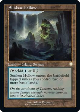 Sunken Hollow (Retro Frame) card from Commander: The Brothers' War