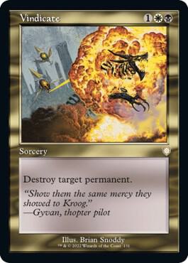 Vindicate (Retro Frame) card from Commander: The Brothers' War