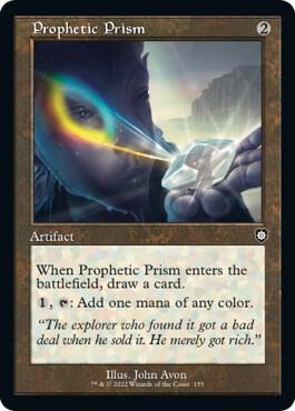 Prophetic Prism (Retro Frame) card from Commander: The Brothers' War