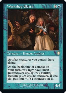Workshop Elders (Retro Frame) card from Commander: The Brothers' War