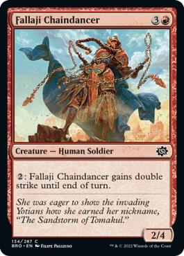 Fallaji Chaindancer card from The Brothers' War