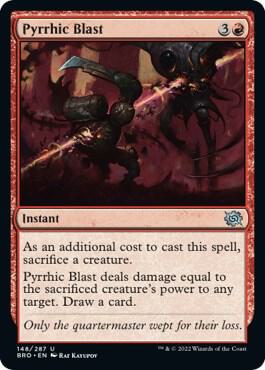 Pyrrhic Blast card from The Brothers' War