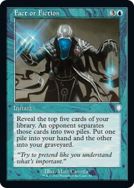Fact or Fiction (Retro Frame) card from Commander: The Brothers' War