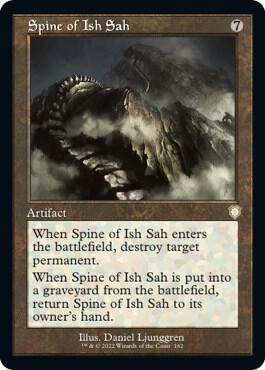 Spine of Ish Sah (Retro Frame) card from Commander: The Brothers' War