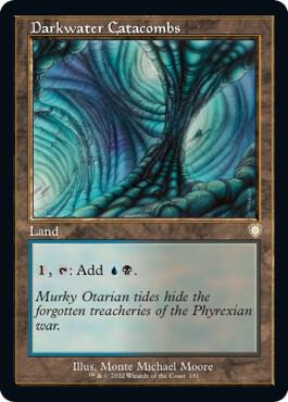 Darkwater Catacombs (Retro Frame) card from Commander: The Brothers' War