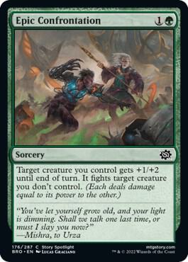 Epic Confrontation card from The Brothers' War