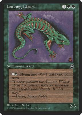 Leaping Lizard card from Homelands