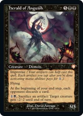Herald of Anguish (Retro Frame) card from Commander: The Brothers' War
