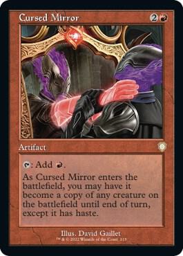 Cursed Mirror (Retro Frame) card from Commander: The Brothers' War
