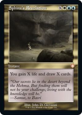 Sphinx's Revelation (Retro Frame) card from Commander: The Brothers' War