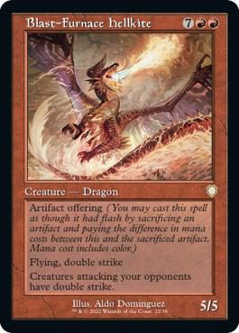 Blast-Furnace Hellkite (Retro Frame) card from Commander: The Brothers' War