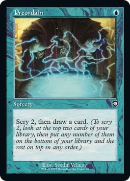 Preordain (Retro Frame) card from Commander: The Brothers' War