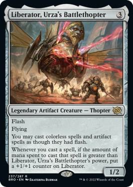 Liberator, Urza's Battlethopter card from The Brothers' War
