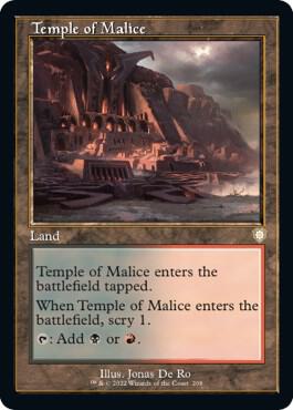 Temple of Malice (Retro Frame) card from Commander: The Brothers' War