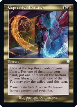 Expressive Iteration (Retro Frame) card from Commander: The Brothers' War