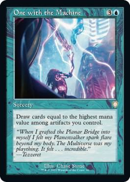 One with the Machine (Retro Frame) card from Commander: The Brothers' War