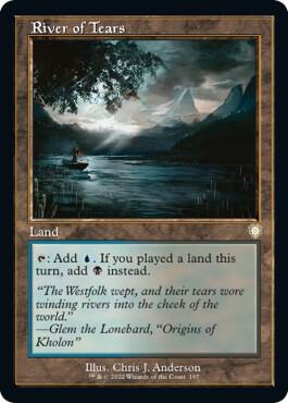 River of Tears (Retro Frame) card from Commander: The Brothers' War