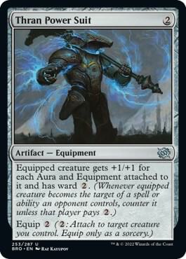 Thran Power Suit card from The Brothers' War