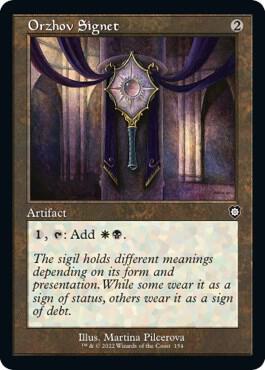 Orzhov Signet (Retro Frame) card from Commander: The Brothers' War