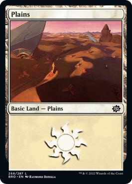 Plains (268) card from The Brothers' War