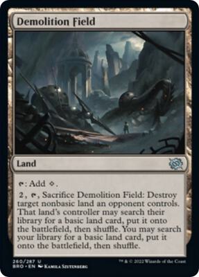 Demolition Field card from The Brothers' War