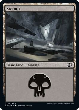 Swamp (273) card from The Brothers' War