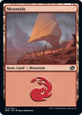 Mountain (274) card from The Brothers' War