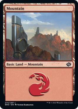 Mountain (275) card from The Brothers' War