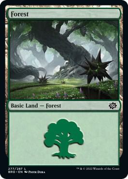 Forest (277) card from The Brothers' War