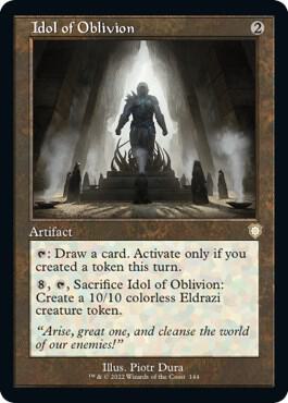 Idol of Oblivion (Retro Frame) card from Commander: The Brothers' War