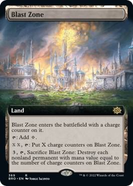 Blast Zone (Extended Art) card from The Brothers' War