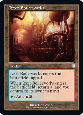 Izzet Boilerworks (Retro Frame) card from Commander: The Brothers' War