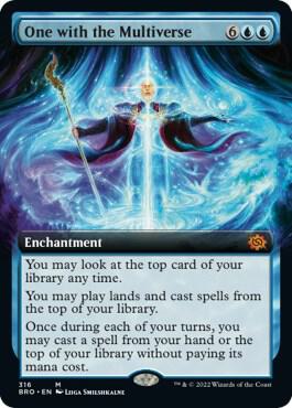 One with the Multiverse (Extended Art) card from The Brothers' War